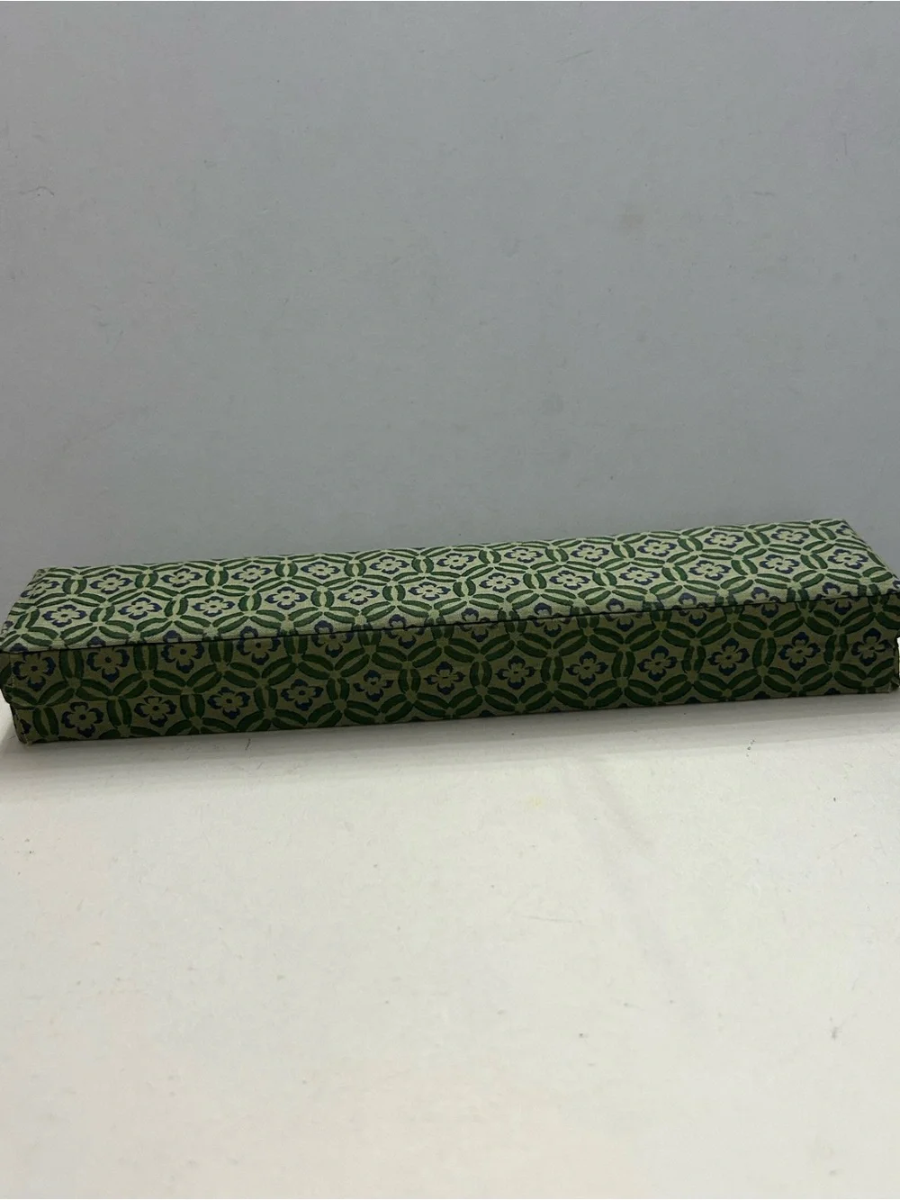 Vintage Chopstick Set Cloisonné Floral with Original Box 2 Sticks